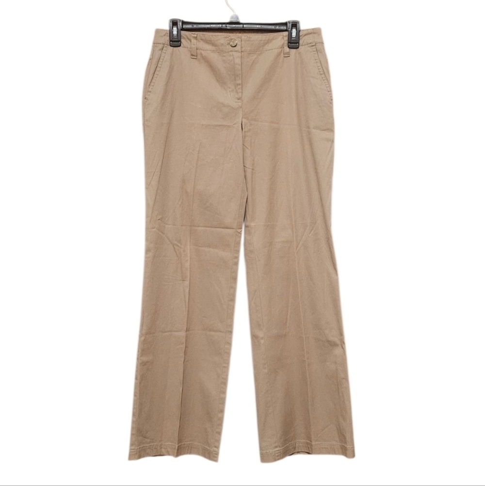 TALBOTS Women's Chino Trousers/ Casual/ Classic Cut/ Light Brown /Cotton/ Size 4